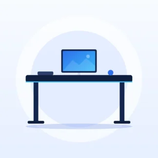 میز گیمینگ با نورپردازی RGB